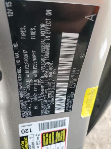2015 TOYOTA SIENNA XLE 5TDYK3DC2FS687328