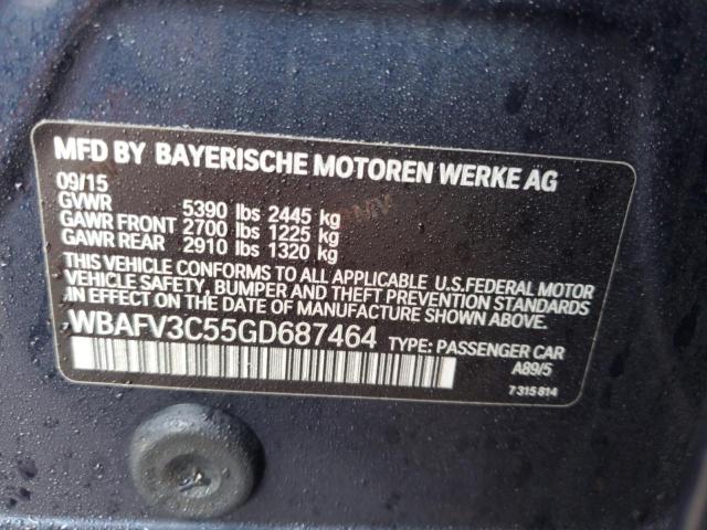 2016 BMW 535 D XDRI WBAFV3C55GD687464