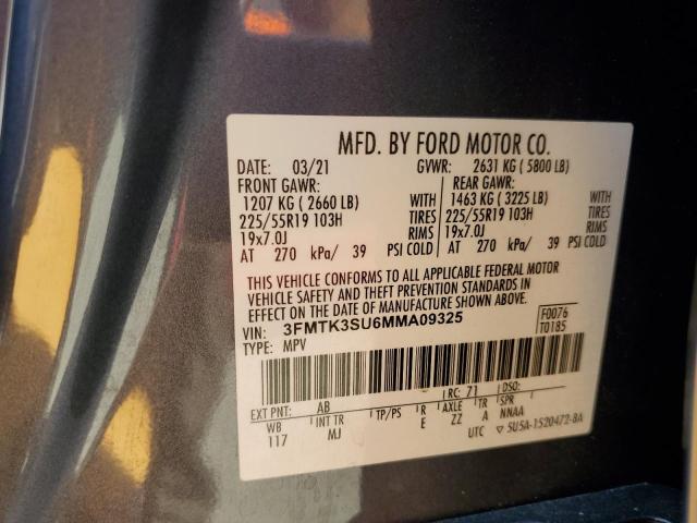 2021 FORD MUSTANG MA - 3FMTK3SU6MMA09325