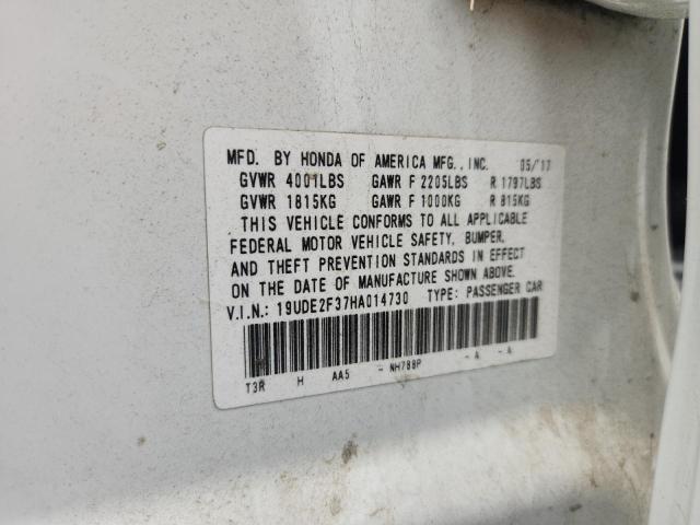 2017 ACURA ILX BASE W - 19UDE2F37HA014730