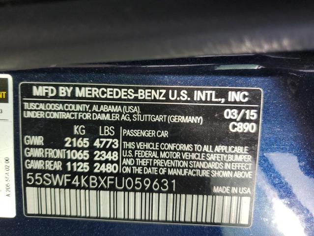 2015 MERCEDES-BENZ C 300 4MAT - 55SWF4KBXFU059631