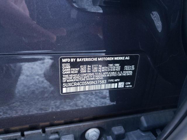 2022 BMW X5 SDRIVE 5UXCR4C05N9N37583