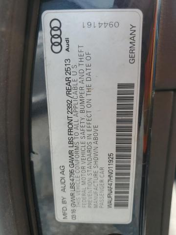 2017 AUDI A4 PRESTIG WAUFNAF47HN011925