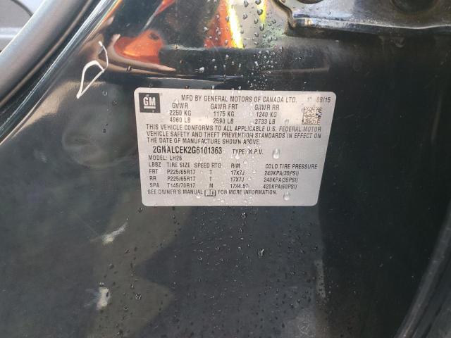 2016 CHEVROLET EQUINOX LT 2GNALCEK2G6101363