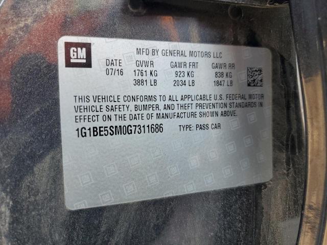 2016 CHEVROLET CRUZE LT 1G1BE5SM0G7311686