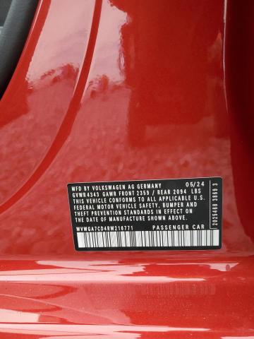 2024 VOLKSWAGEN GTI S WVWGA7CD4RW216771