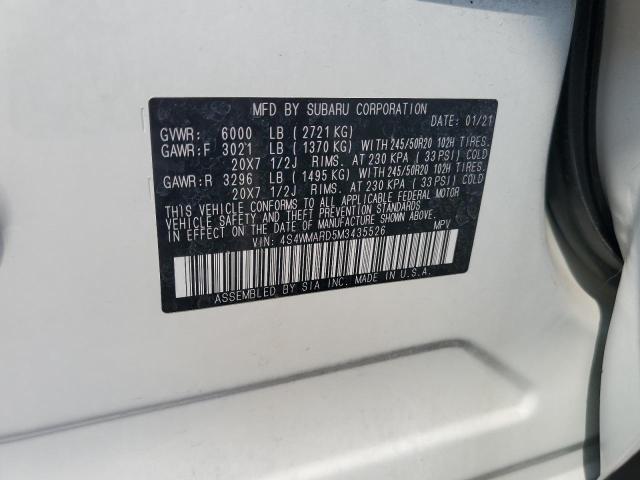 2021 SUBARU ASCENT TOU 4S4WMARD5M3435526