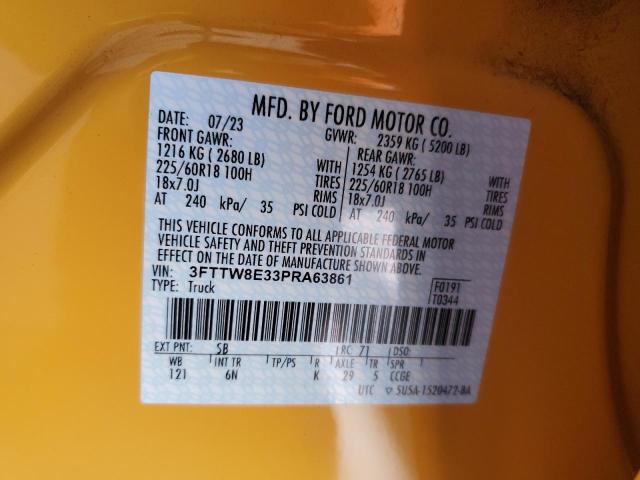 2023 FORD MAVERICK X - 3FTTW8E33PRA63861