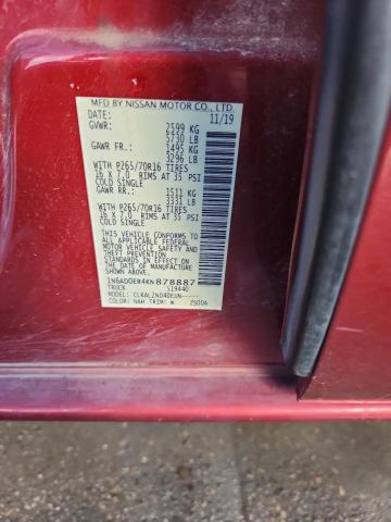 2019 NISSAN FRONTIER S 1N6AD0ER4KN878887