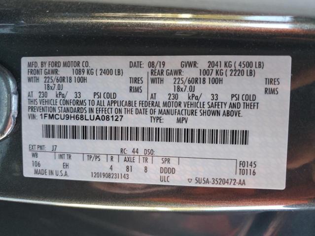 2020 FORD ESCAPE SEL #3283791438