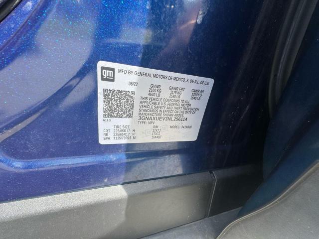 2022 CHEVROLET EQUINOX LT - 3GNAXUEV3NL256114