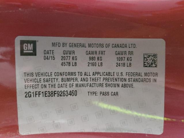 2015 CHEVROLET CAMARO LT 2G1FF1E38F9263460