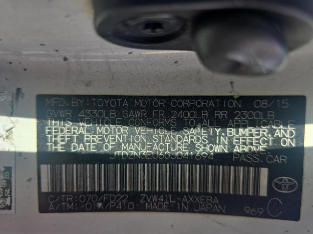 2016 TOYOTA PRIUS V JTDZN3EU6GJ041694