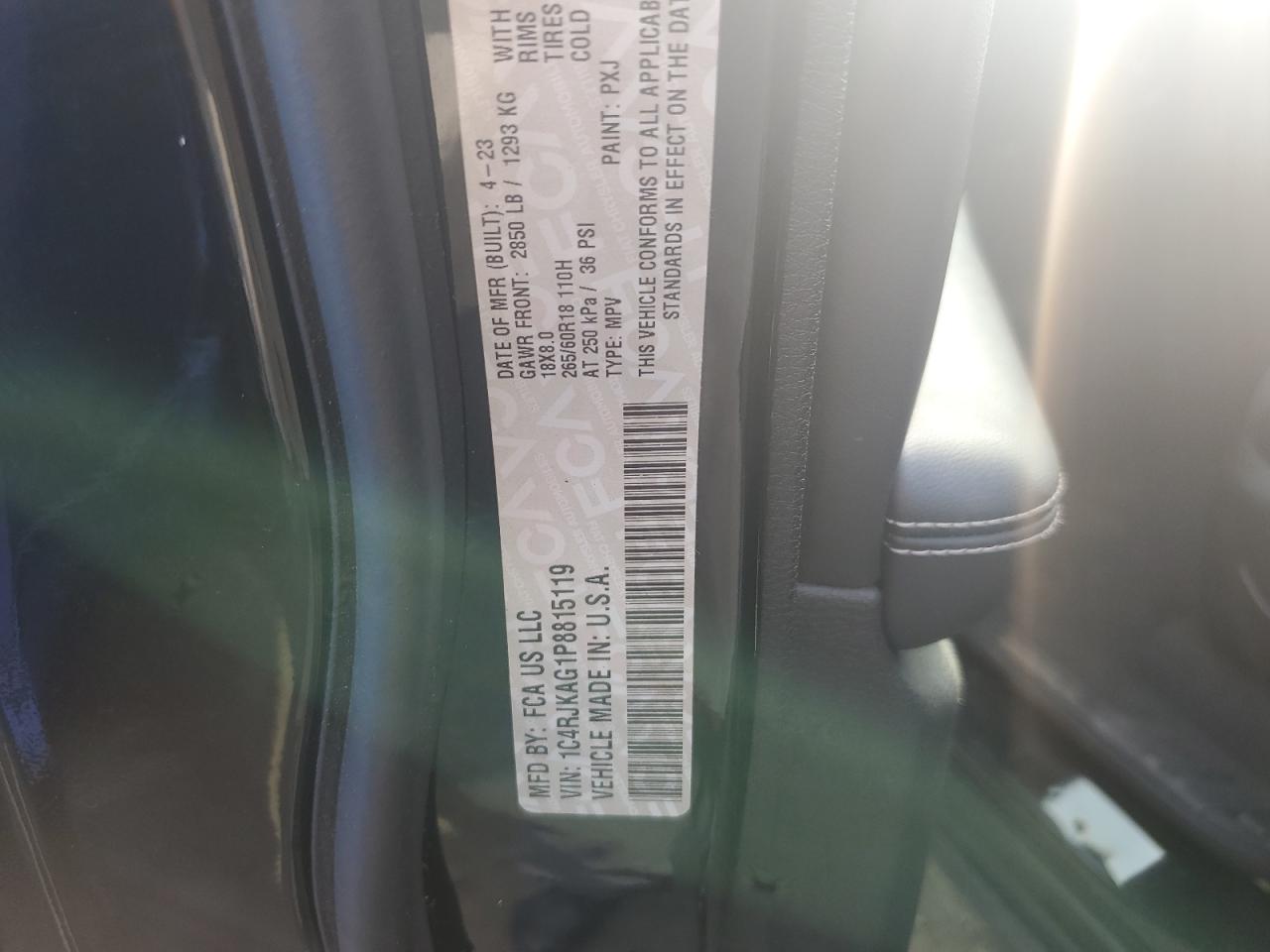 Lot #3311460267 2023 JEEP GRAND CHER