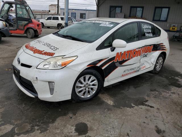 TOYOTA PRIUS 2015 white  hybrid engine JTDKN3DU0F1945509 photo #1