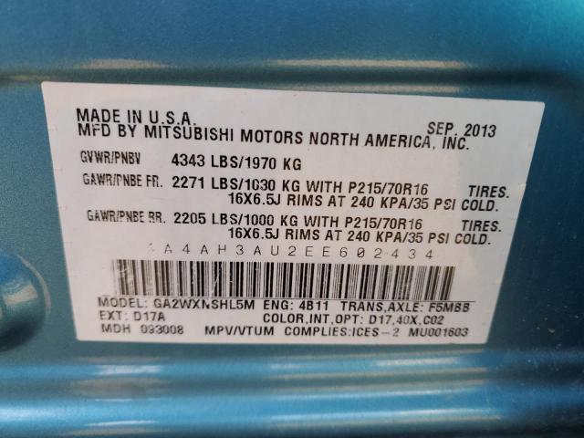 2014 MITSUBISHI RVR SE - 4A4AH3AU2EE602434