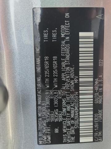 2021 TOYOTA HIGHLANDER 5TDGZRAH0MS035914