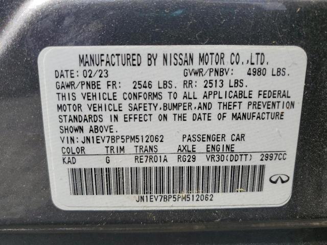 2023 INFINITI Q50 LUXE JN1EV7BP5PM512062