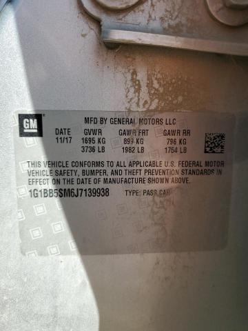 2018 CHEVROLET CRUZE LS 1G1BB5SM6J7139938