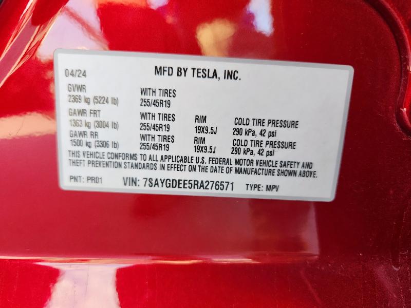 2024 TESLA MODEL Y #3303867728