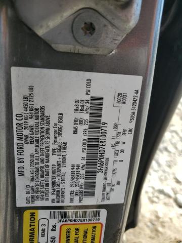 2014 FORD FUSION SE - 3FA6P0HD7ER100719