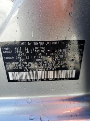 2025 SUBARU CROSSTREK 4S4GUHM65S3745372