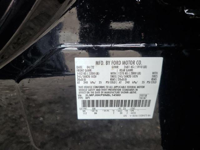 2022 LINCOLN NAUTILUS R 2LMPJ8KP9NBL14580