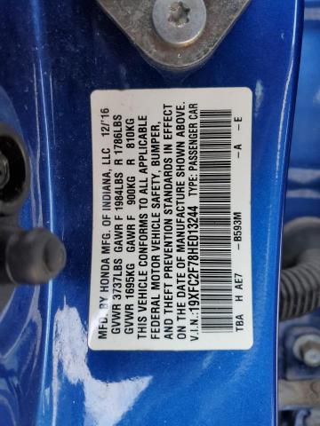 2017 HONDA CIVIC EX #3286729293