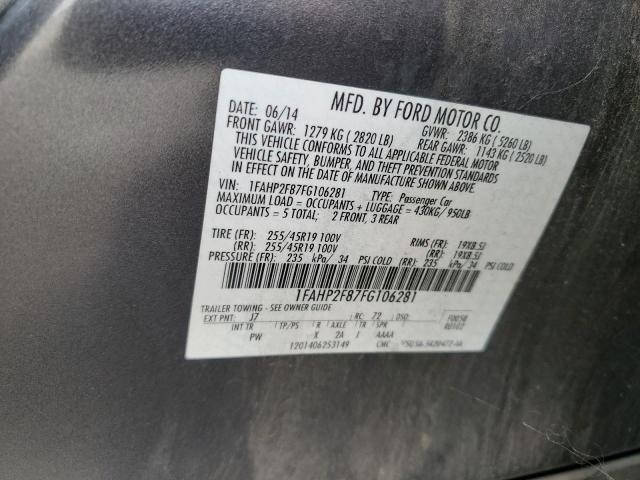 2015 FORD TAURUS LIM 1FAHP2F87FG106281