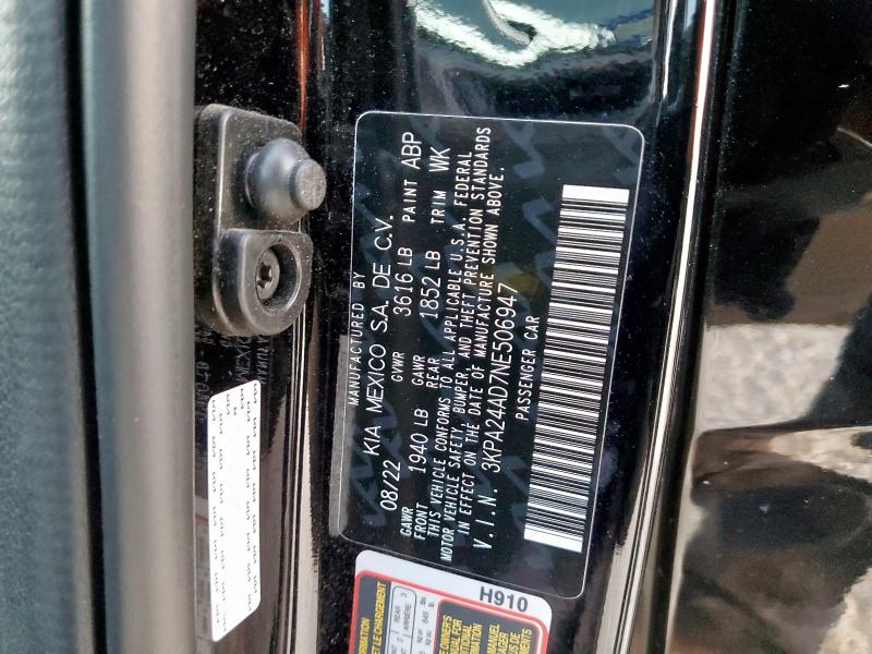 2022 KIA RIO LX - 3KPA24AD7NE506947