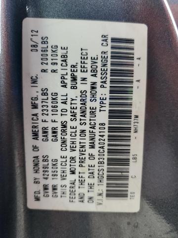 2012 HONDA ACCORD LX #3248578296