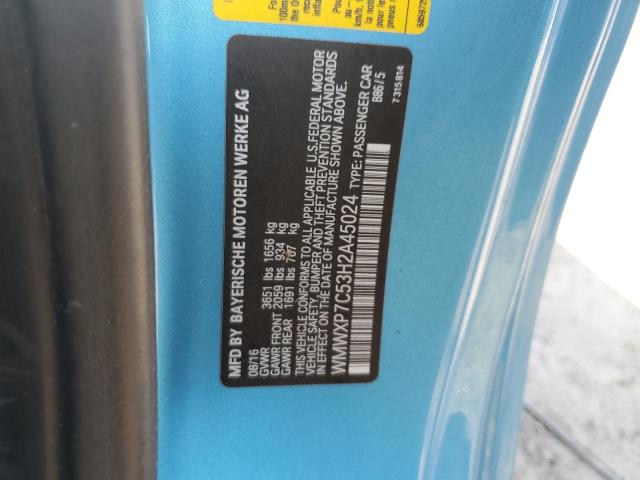 2017 MINI COOPER S WMWXP7C53H2A45024