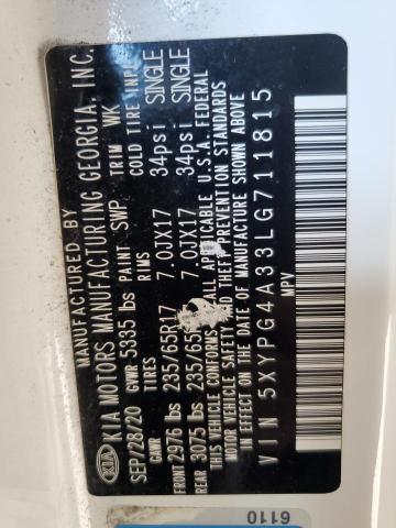 2020 KIA SORENTO L #3311581764