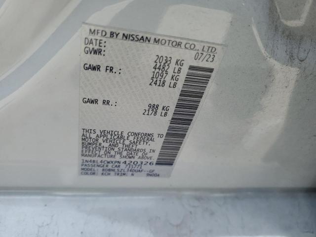 2023 NISSAN ALTIMA SR #3276427698