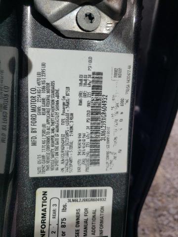 2016 LINCOLN MKZ 3LN6L2J9XGR604932