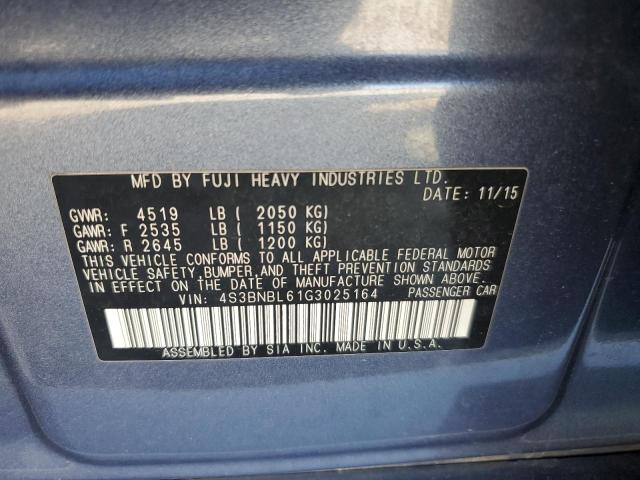 2016 SUBARU LEGACY 2.5 #3278792626