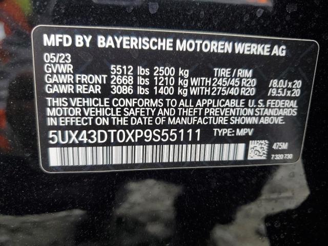 2023 BMW X4 M40I 5UX43DT0XP9S55111