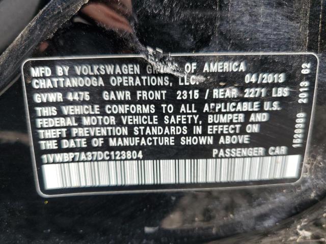 2013 VOLKSWAGEN PASSAT SE #3309635073