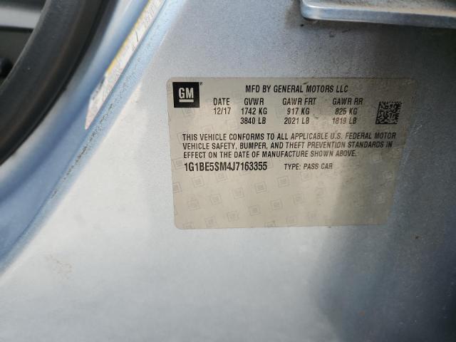 2018 CHEVROLET CRUZE LT - 1G1BE5SM4J7163355