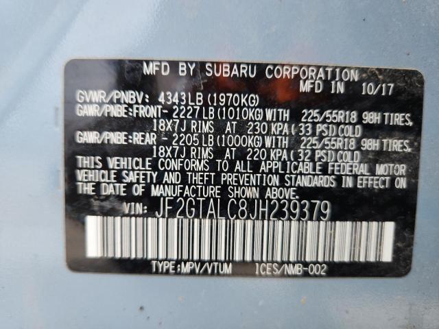 2018 SUBARU CROSSTREK JF2GTALC8JH239379