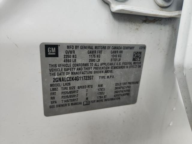 2016 CHEVROLET EQUINOX LT #3280639417