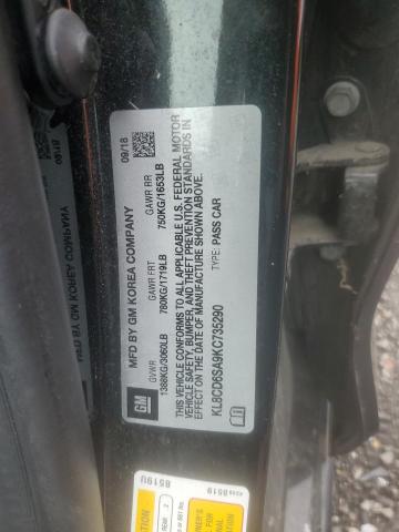 2019 CHEVROLET SPARK 1LT KL8CD6SA9KC735290