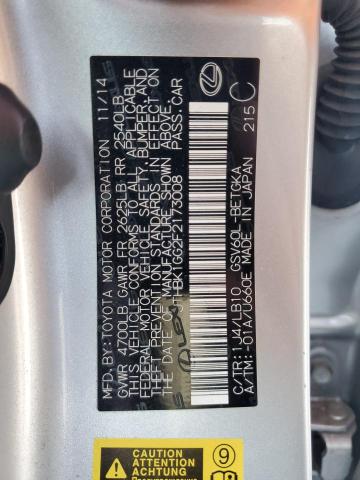 2015 LEXUS ES 350 JTHBK1GG2F2173008