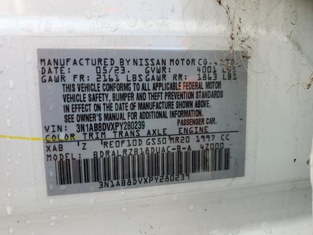 2023 NISSAN SENTRA SR 3N1AB8DVXPY280239