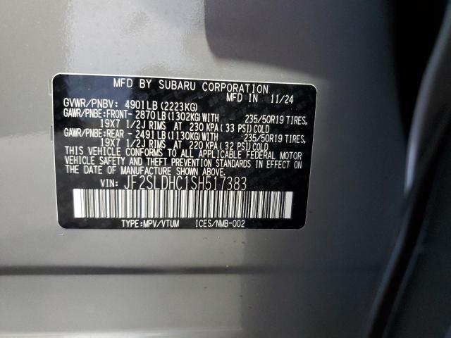 2025 SUBARU FORESTER S JF2SLDHC1SH517383