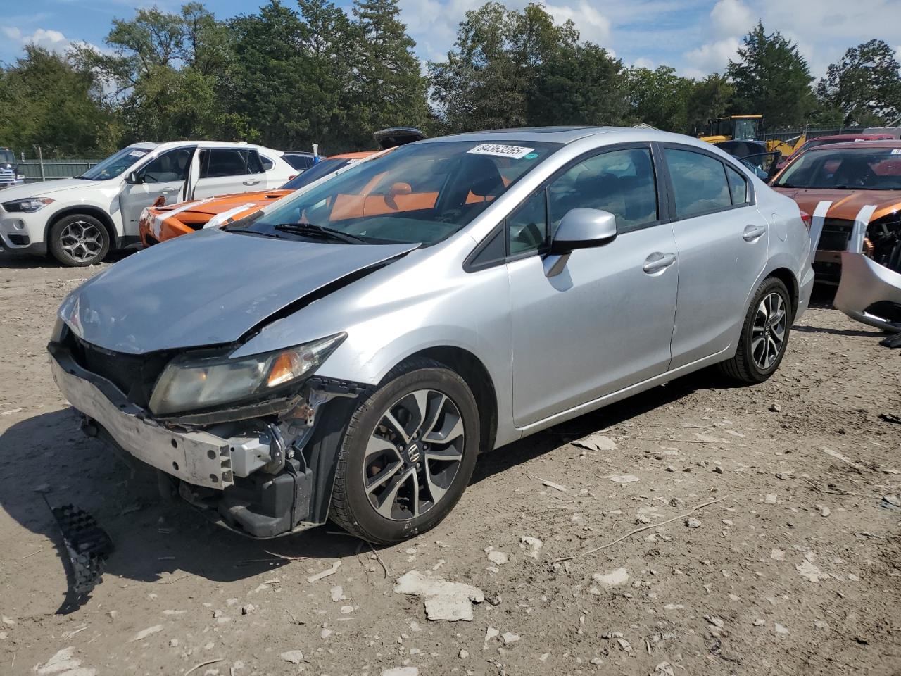 Lot #3301807365 2013 HONDA CIVIC EX