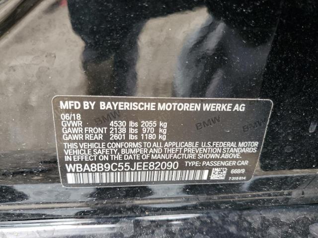 2018 BMW 330 I WBA8B9C55JEE82090