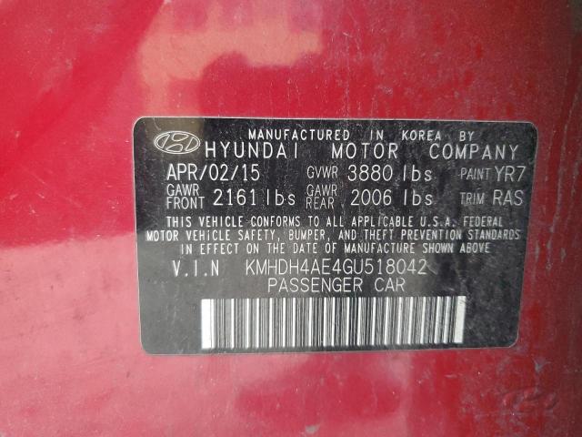 2016 HYUNDAI ELANTRA SE - KMHDH4AE4GU518042