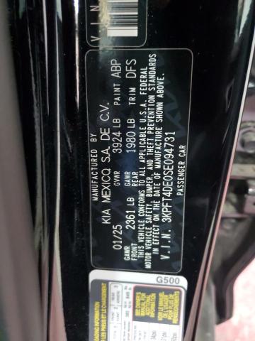 2025 KIA K4 LX 3KPFT4DE0SE094731