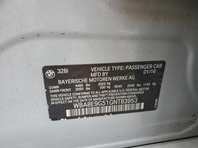 2016 BMW 328 I SULE - WBA8E9G51GNT83953